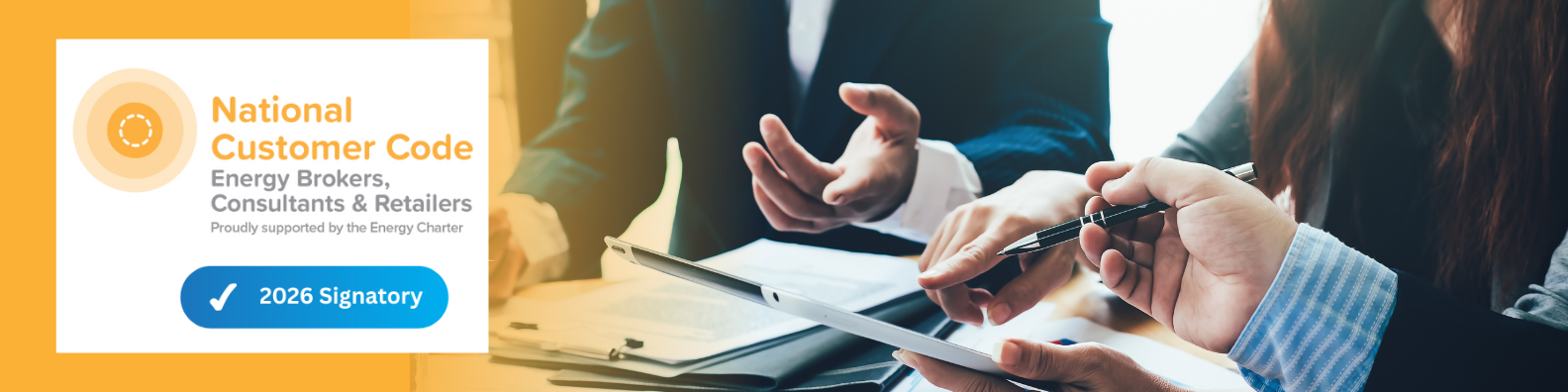 National Customer Code 2026 Signatory